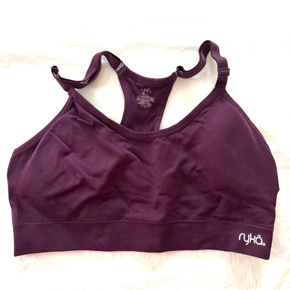 NWOT Ryka Deep Purple Sports Bra SZ XL - Picture 8 of 9